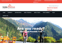 Tablet Screenshot of nepaltrekkingplan.com